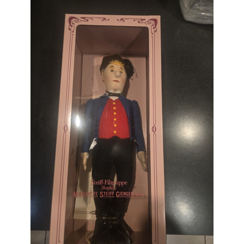 Steiff Peasant Jörg Filzpuppe Doll LE #550/3000 w Box & COA 18" Germany